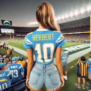 Official NFL Chargers Herbert Jersey